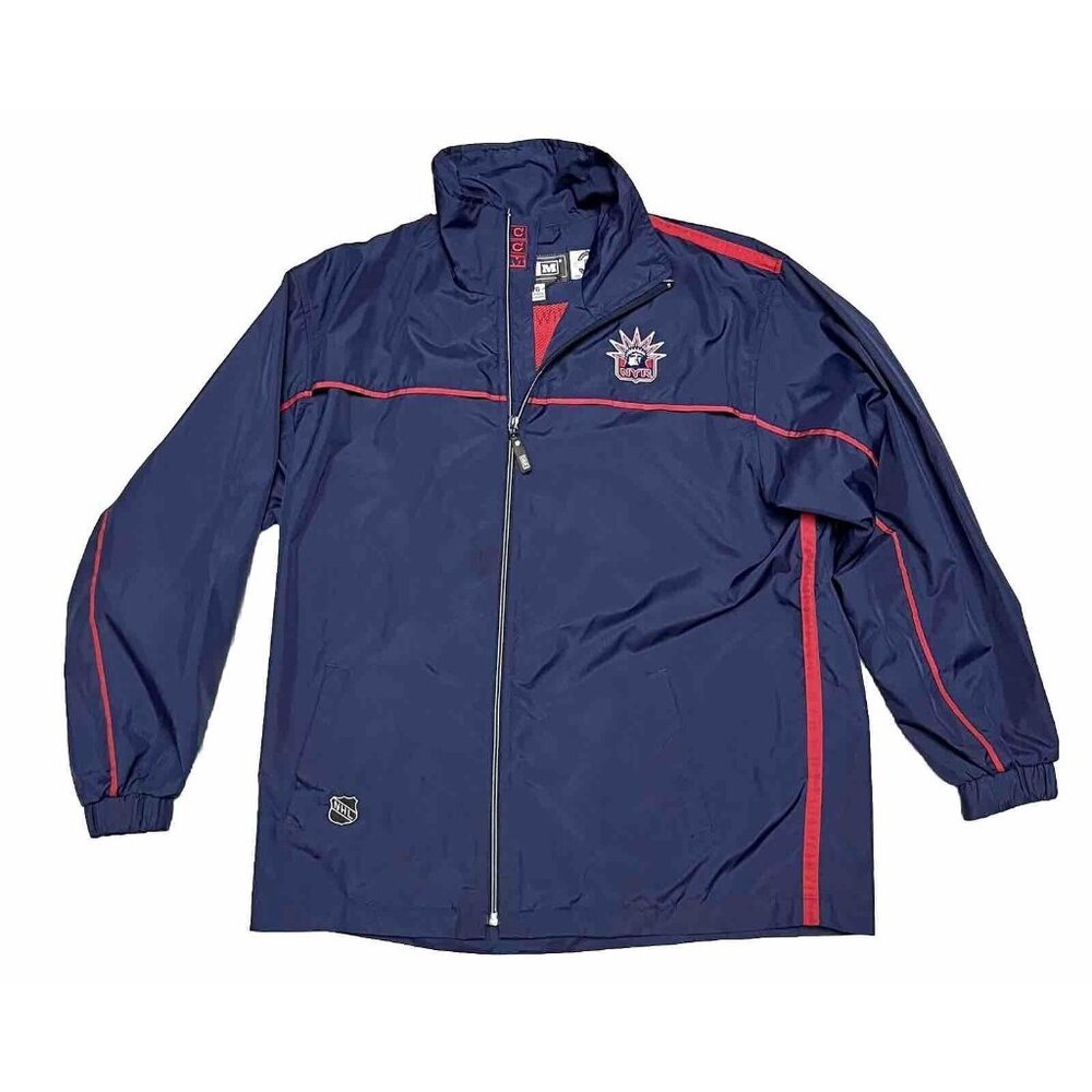 New York Rangers CCM Lady Liberty NHL Hockey Youth Large Jacket *Marking Inside*